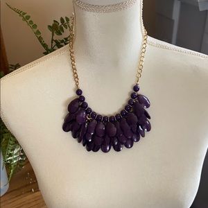 Purple beaded necklace
